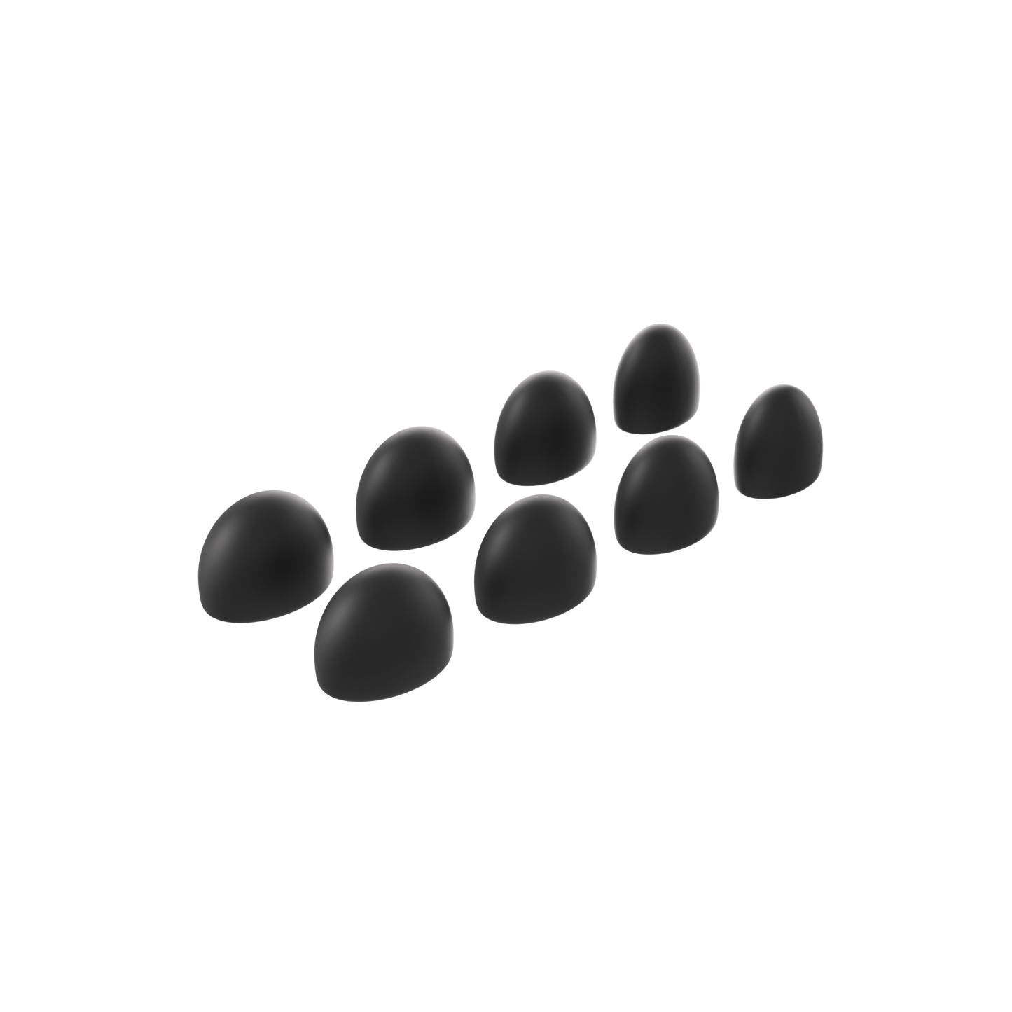 Dream Silicone Ear Tips - Black (Mixed Sizes)